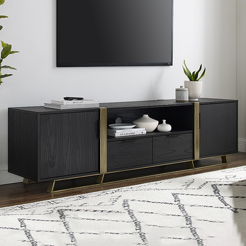 Black gold deals tv unit